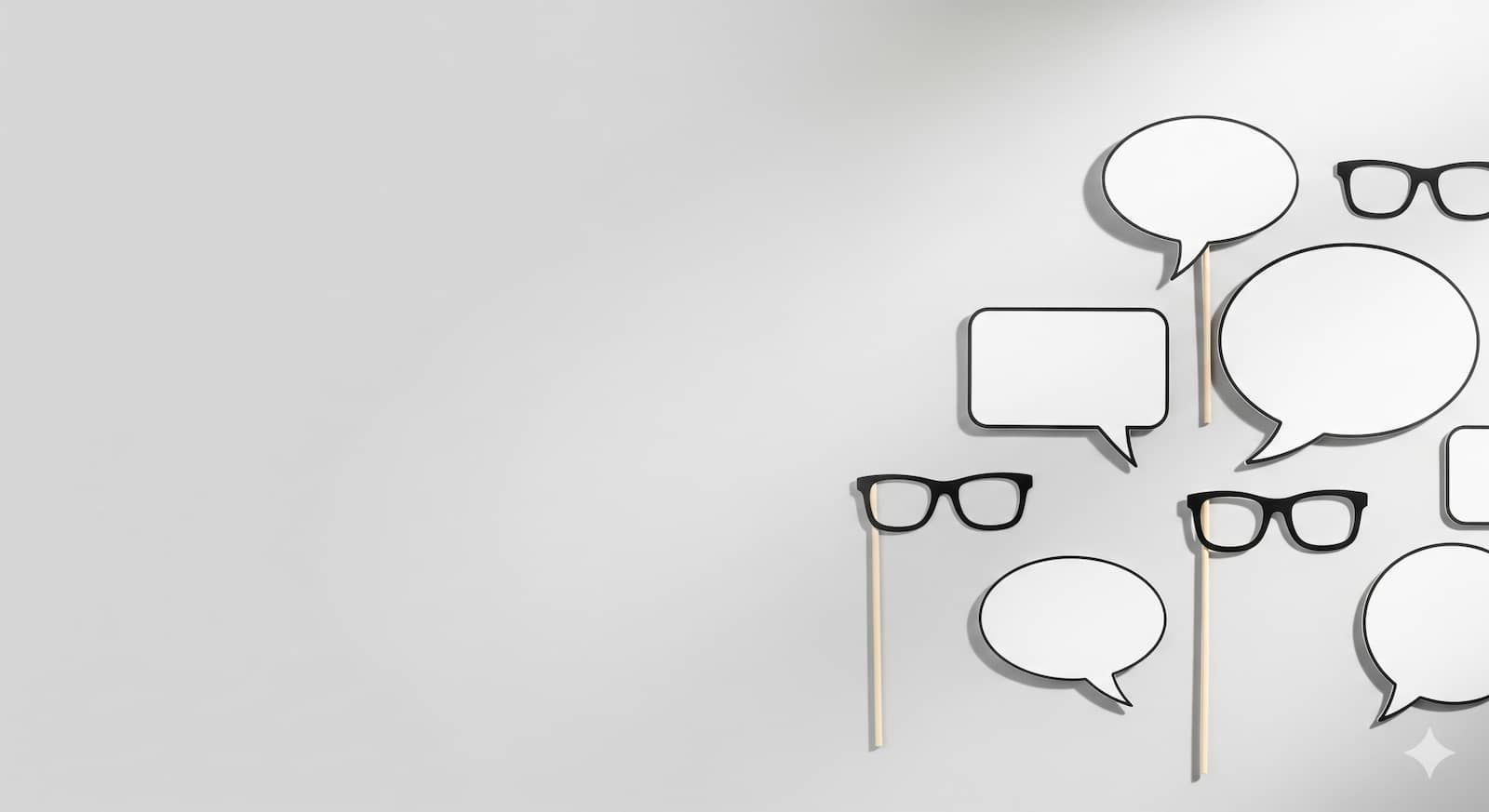 Playful minimal wedding props with clean negative space